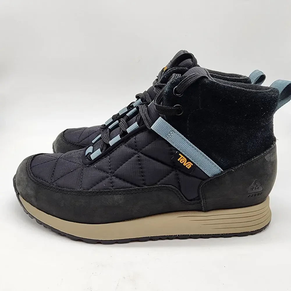 Teva Ember Commute Boots Women's 8 Waterproof Navy Lace-up Shoes‎